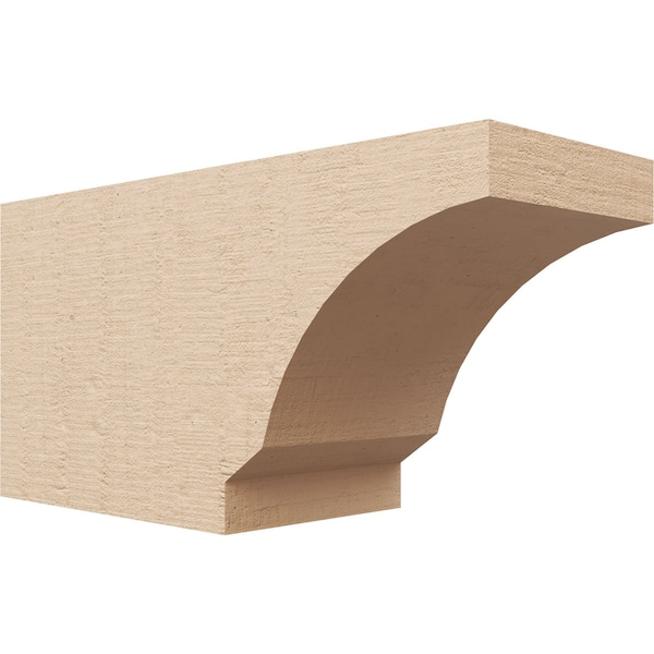 Ekena Millwork 6in. W x 8in. H x 16in. L Moab Woodgrain TimberThane Rafter Tail, Primed Tan RFTUR06X08X16MOARCPR - main